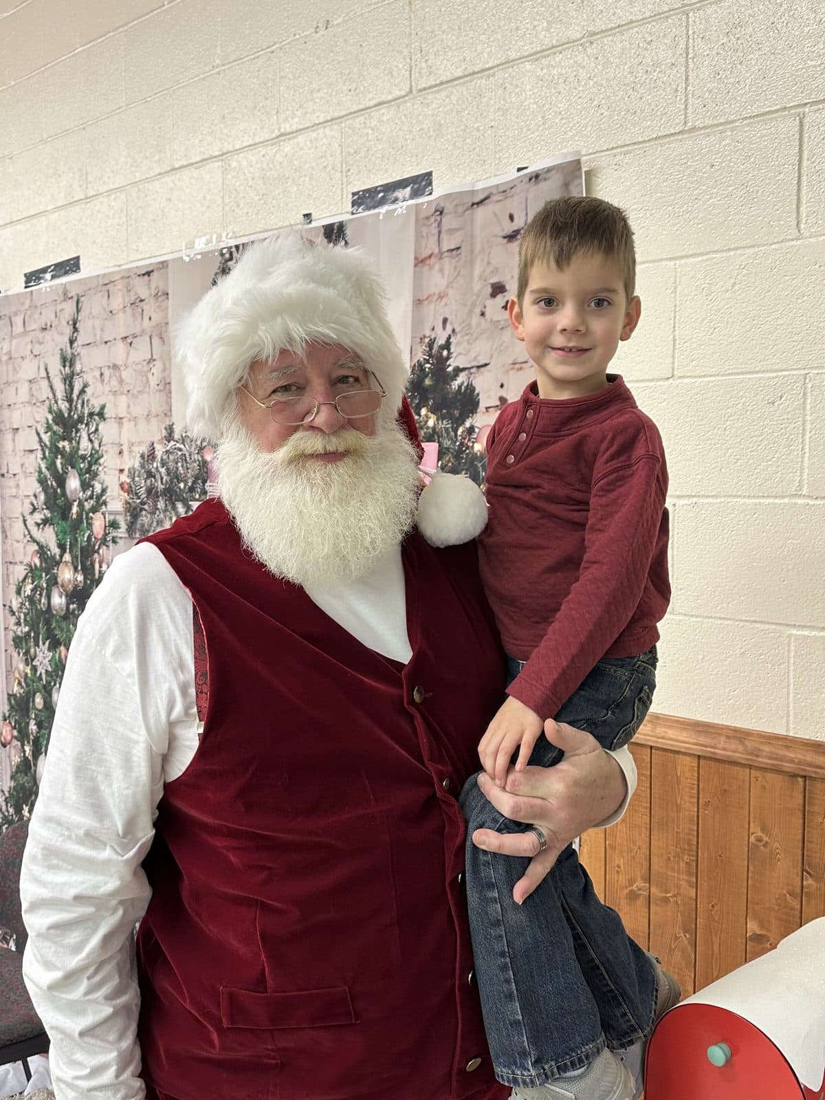 santa and a new friend